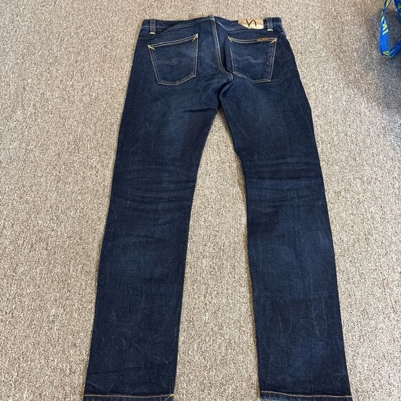 Nudie Jeans Lean Dean Vintage Mens Denim Pants Jeans Size 32x31.5 - Picture 6 of 13